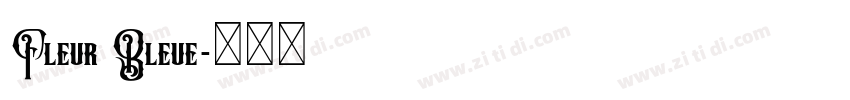 Fleur Bleue字体转换